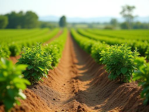 Immagine di campi coltivati a frutta